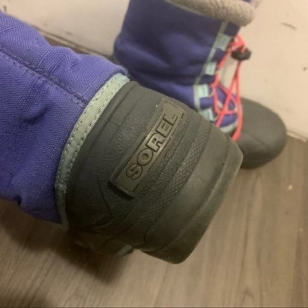 Sorel purple blue winter snow boots size 6 - Picture 4 of 11